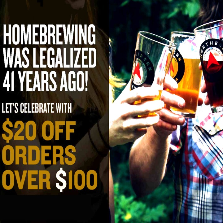 Save $20 at NorthernBrewer.com with this home brewing promo code
