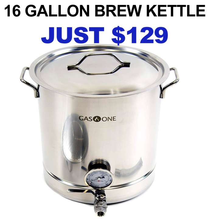 $129 for a NEW 16 Gallon Home Brewing Kettle